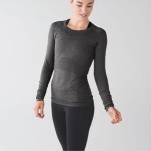 Dark grey lulu long sleeve